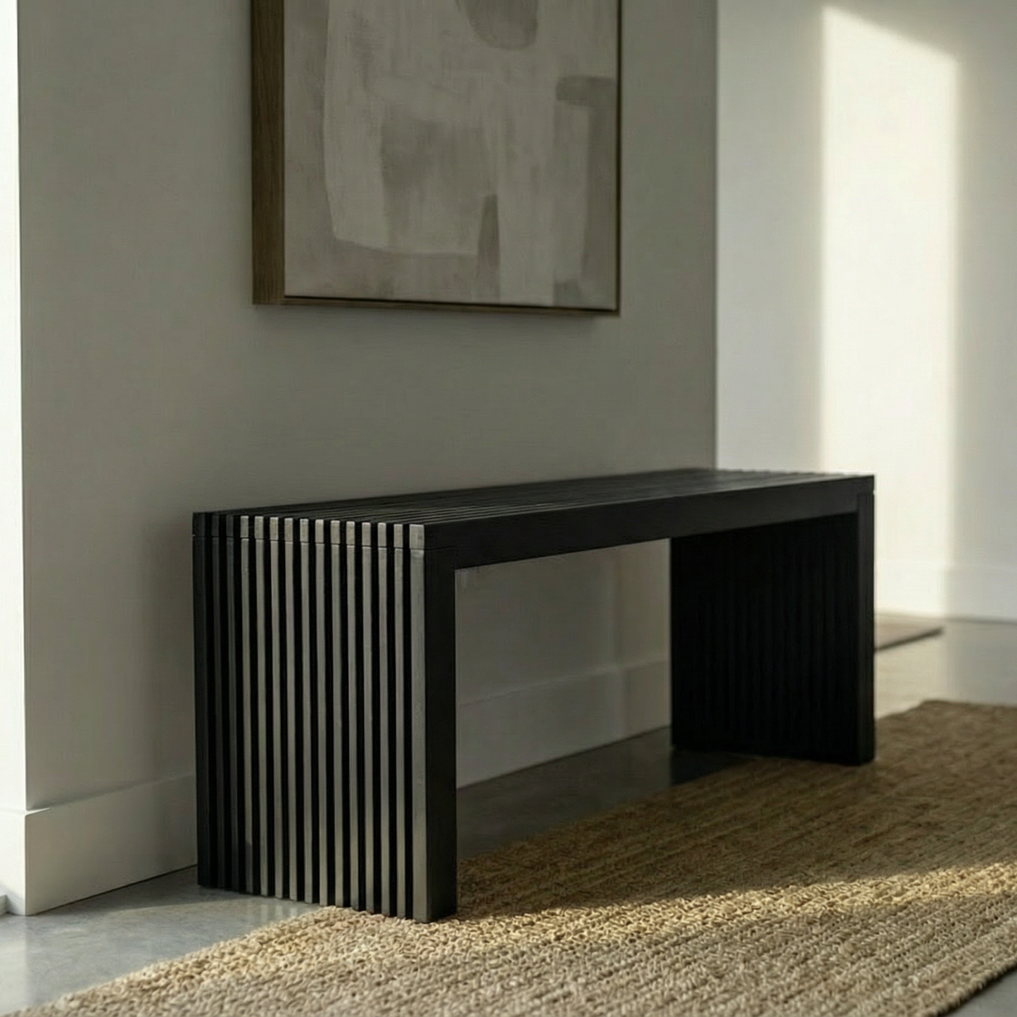 Bamboo Bench - Black